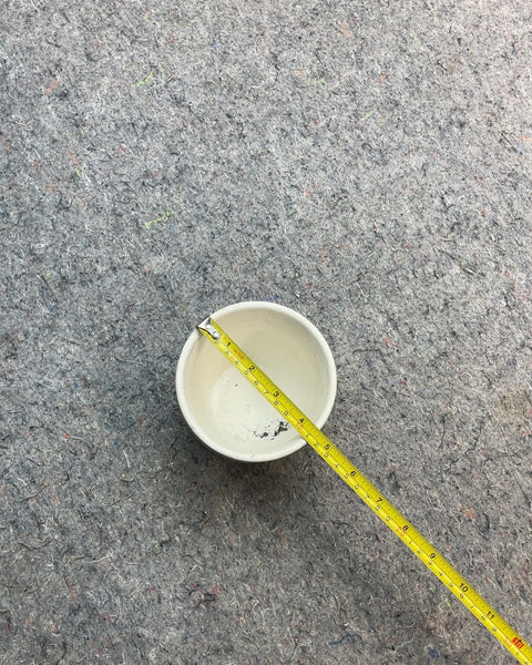White Ceramic Planter with Fun Pattern