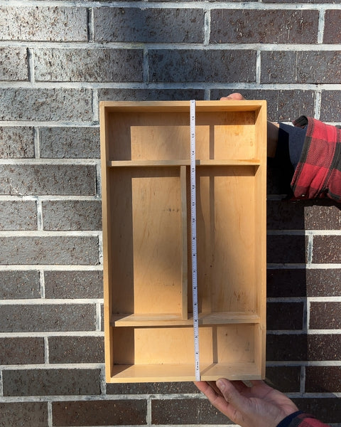 Wooden Organizer Tray, 10x17"