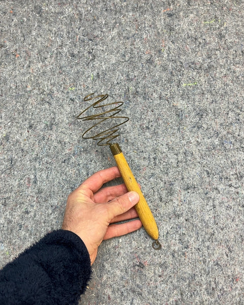 Vintage Wire Whisk with Wood Handle