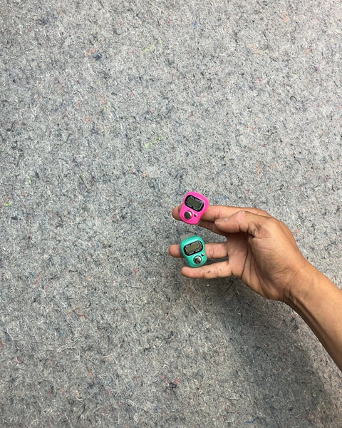 Pink and Green Digital Tally Counters