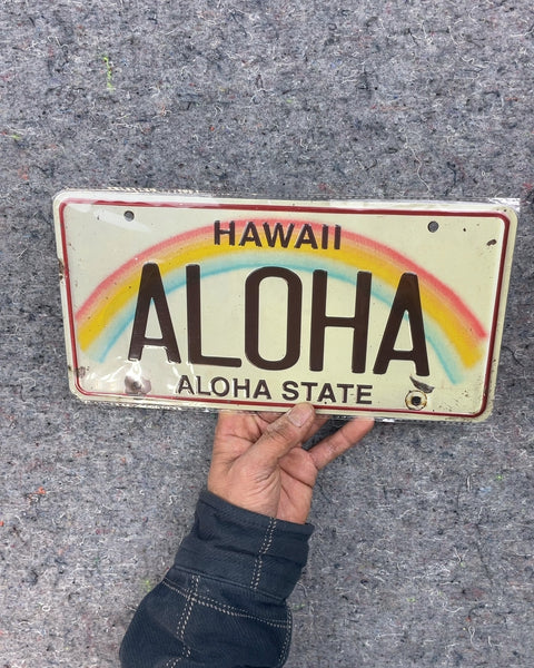 Hawaii Aloha State License Plate