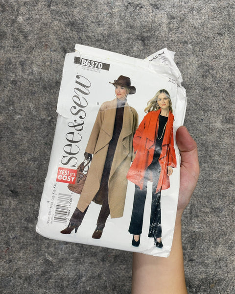 See & Sew Butterick B6370 Misses' Jacket and Coat Sewing Pattern