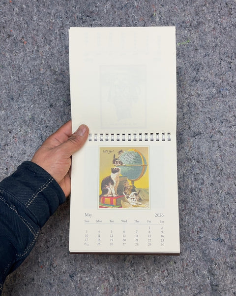 Vintage Cats 2026 Calendar