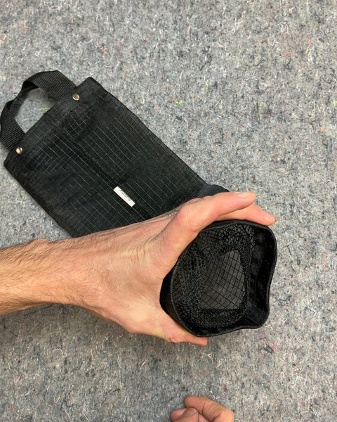 Black Mesh Wine Bottle Bag