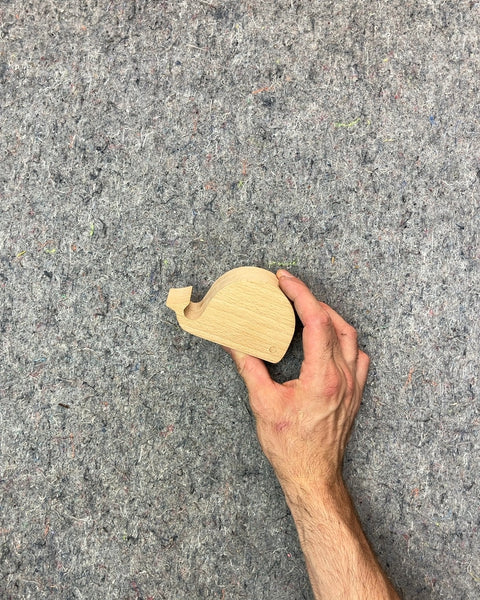 Kikkerland Whale Beech Wood Phone Holder