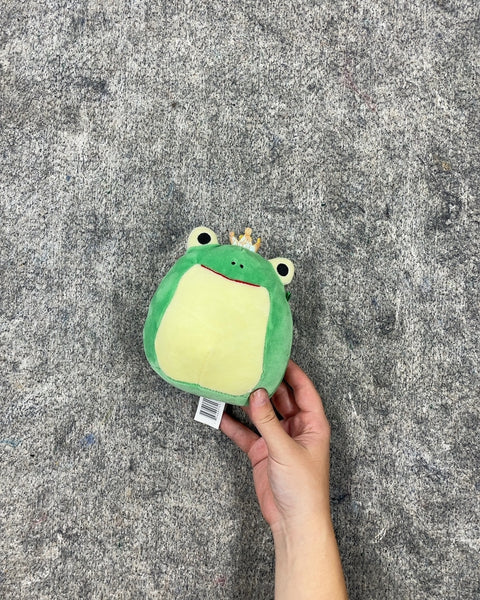 Green Frog Plush with Crown