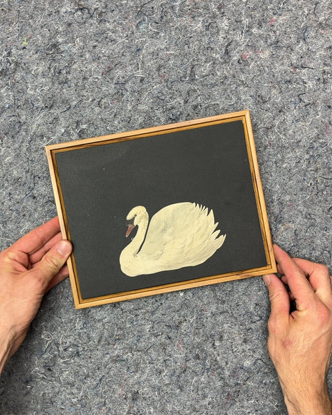 Framed Swan Art Print, 8x10"