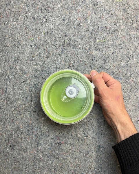 Soup Mug with Lid With Colorful Circles