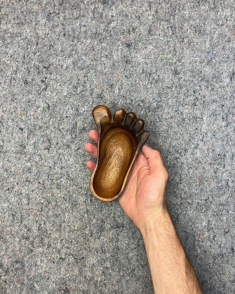 Another Wooden Foot Shaped Trinket Dish