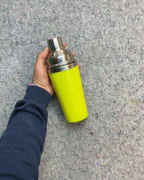 Neon Yellow Cocktail Shaker