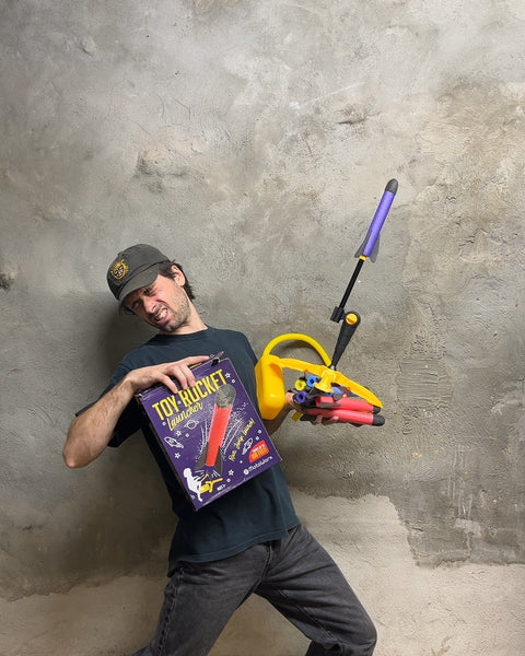 Toy Rocket Launcher with A Bunch Of Foam Rockets