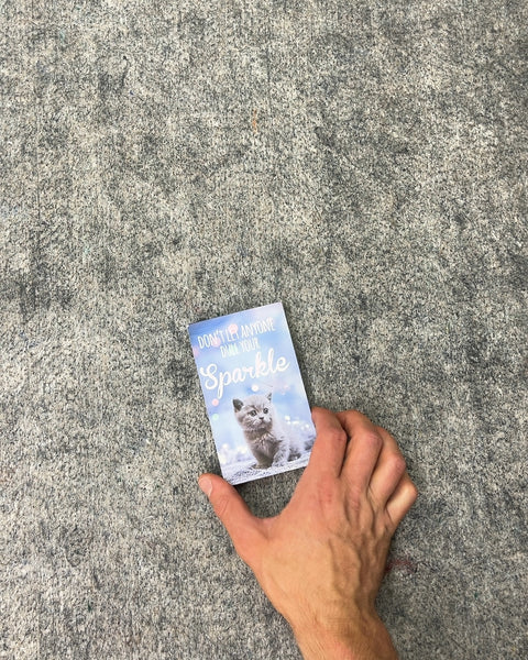 Don't Let Anyone Dull Your Sparkle Kitten Card