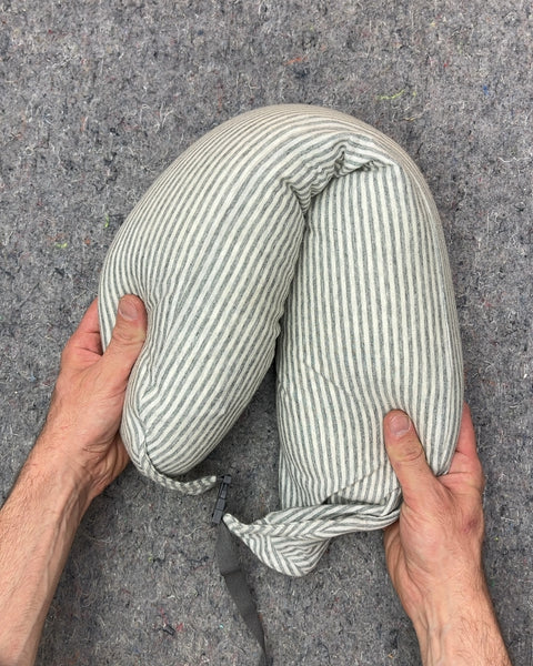 Muji-esque Striped Travel Neck Pillow