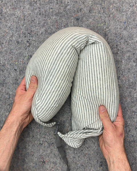 Muji-esque Striped Travel Neck Pillow