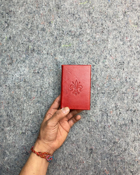 Red Journal with Fleur-de-lis