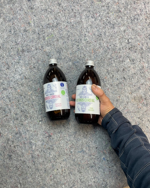Two Bush Rooibos Cordial Tropical Mango and Pure Rooibos, Unexpired