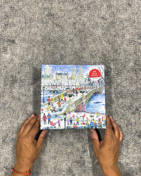 Galison 500 Piece Winter in Central Park Puzzle