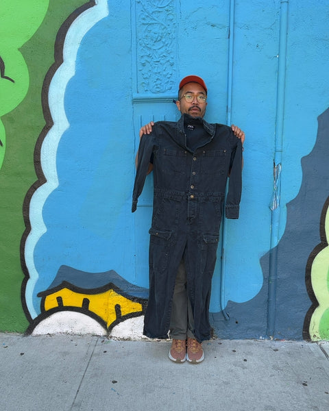 Zara Black Denim Jumpsuit, Size S