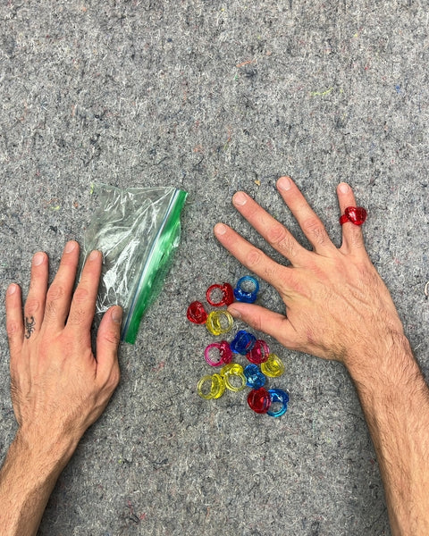 Assorted Plastic Toy Rings