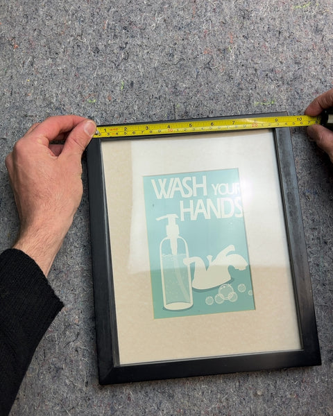 Wash Your Hands Framed Wall Art, 9x11"