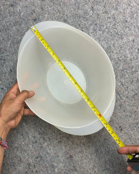 White Plastic Mixing Bowl, W15Dx5Hxx