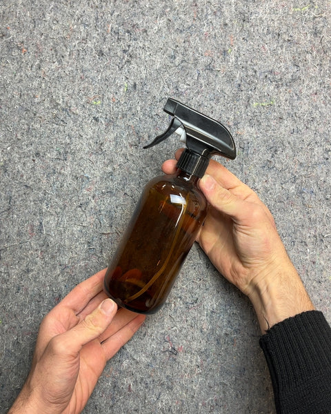 Amber Glass Spray Bottle