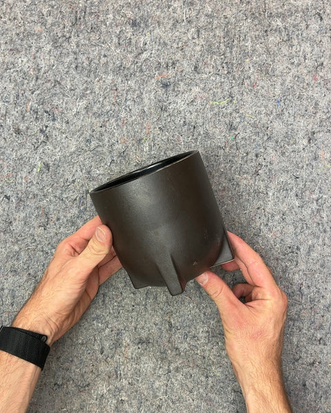 Black Ceramic Planter Pot, 5"