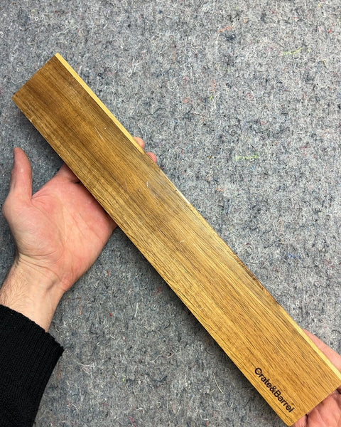 Crate & Barrel Wooden Magnetic Knife Holder Bar With Fixture To Attach To The Wall