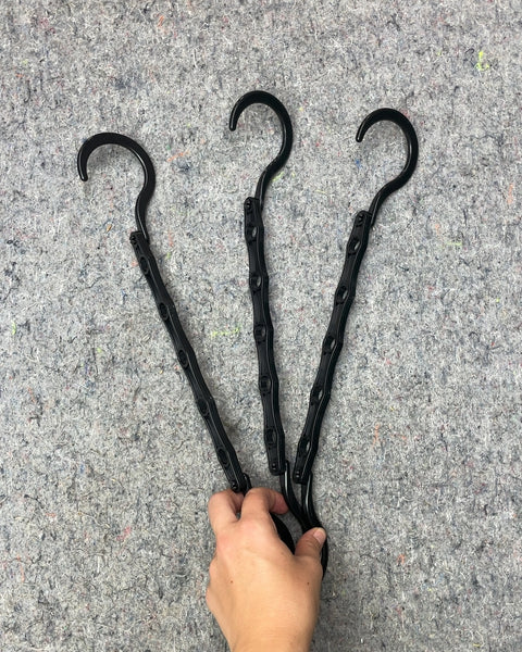 More Black Space Saving Hangers
