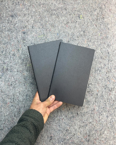 Two Blank Grid Notebooks