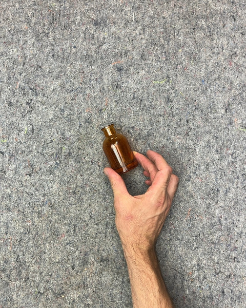 Small Amber Glass Bottle