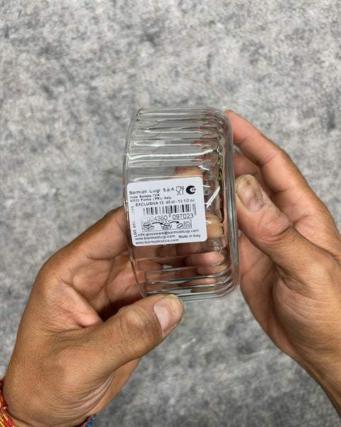 Bormioli Luigi Exclusiva Ribbed Glass Bowls