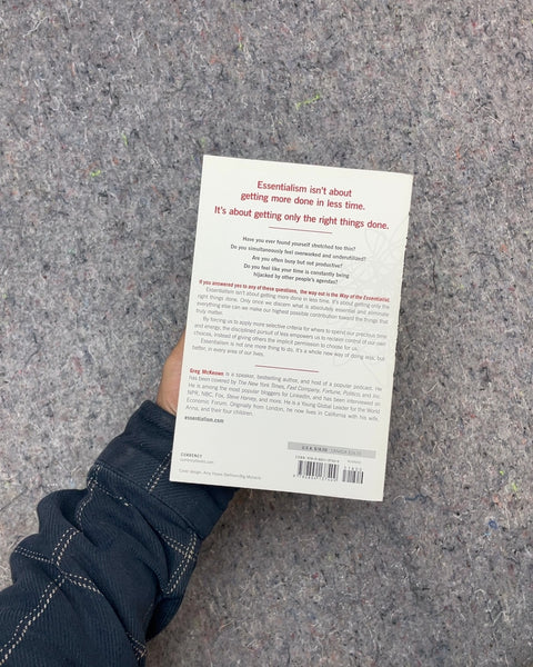 Essentialism by Greg McKeown