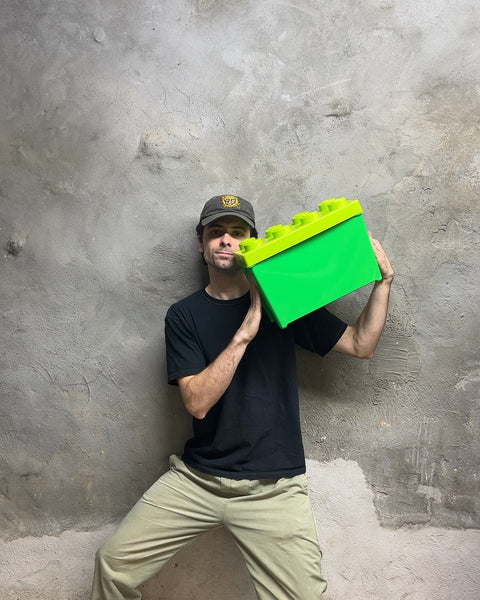 Large Green LEGO Storage Brick