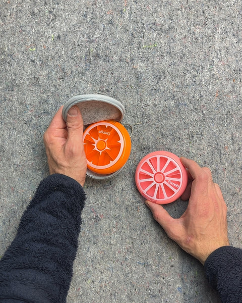 Pomelo and Orange Pill Organizers with Case