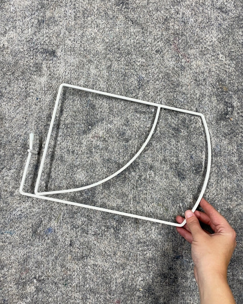 Another Another White Wire Closet Shelf Divider, 13inH, 8.5inW for 1in Thick Shelves