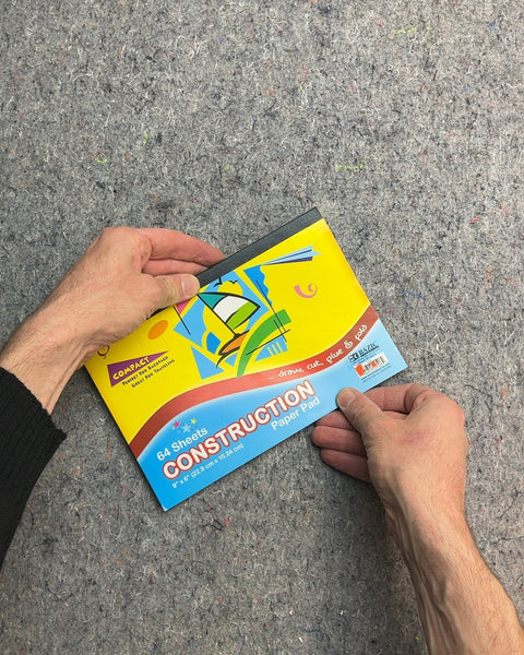 Compact Construction Paper Pad, 64 Sheets