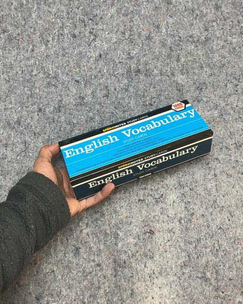 Sparknotes English Vocabulary Study Cards