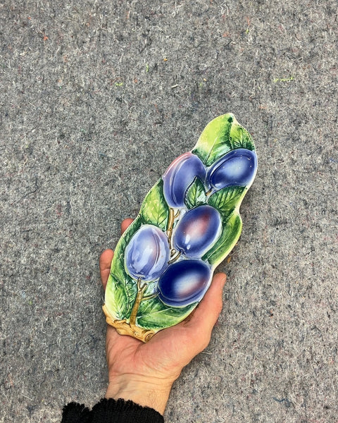 Plum Decorative Spoon Rest Dish