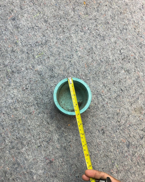 Teal Concrete Planter