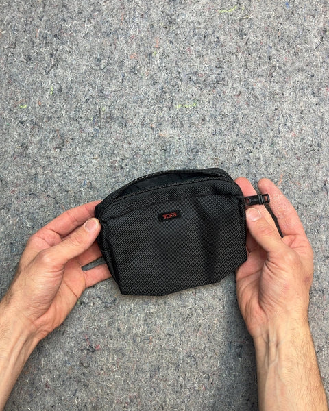 Tumi Small Black Nylon Pouch