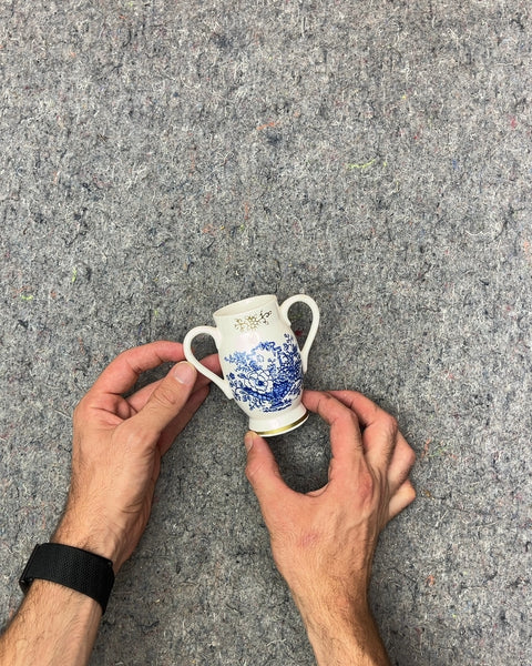 Small Blue and White Decorative Urn