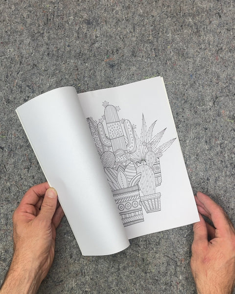 Zen Color Succulents Adult Coloring Book