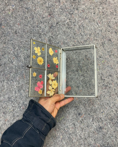 Pressed Flower Glass Box