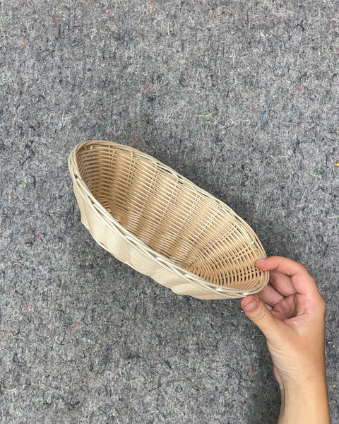 Small Woven Basket, 9 x 6.5 in