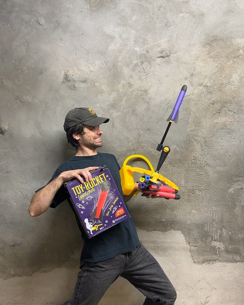 Toy Rocket Launcher with A Bunch Of Foam Rockets