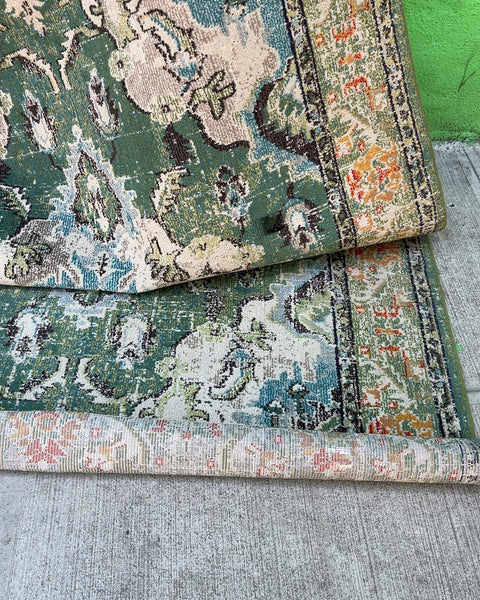 Safavieh Monaco Forest Green-Light Blue Area Rug, 6'7" x 9'2"