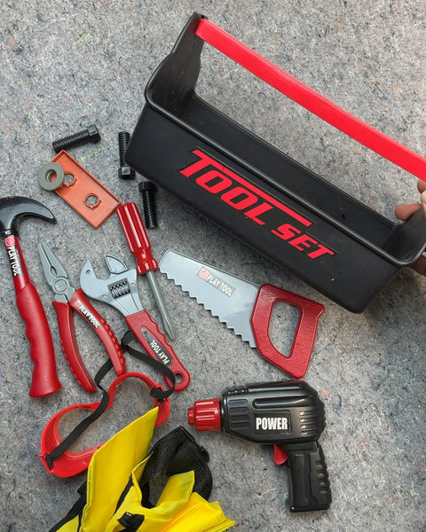 Play Tool Kids Tool Set with Toolbox