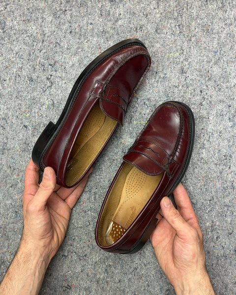 G.H. Bass & Co. Burgundy Weejuns Penny Loafers, Size US 9.5M