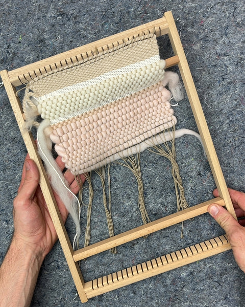 Wooden Weaving Loom with Yarn